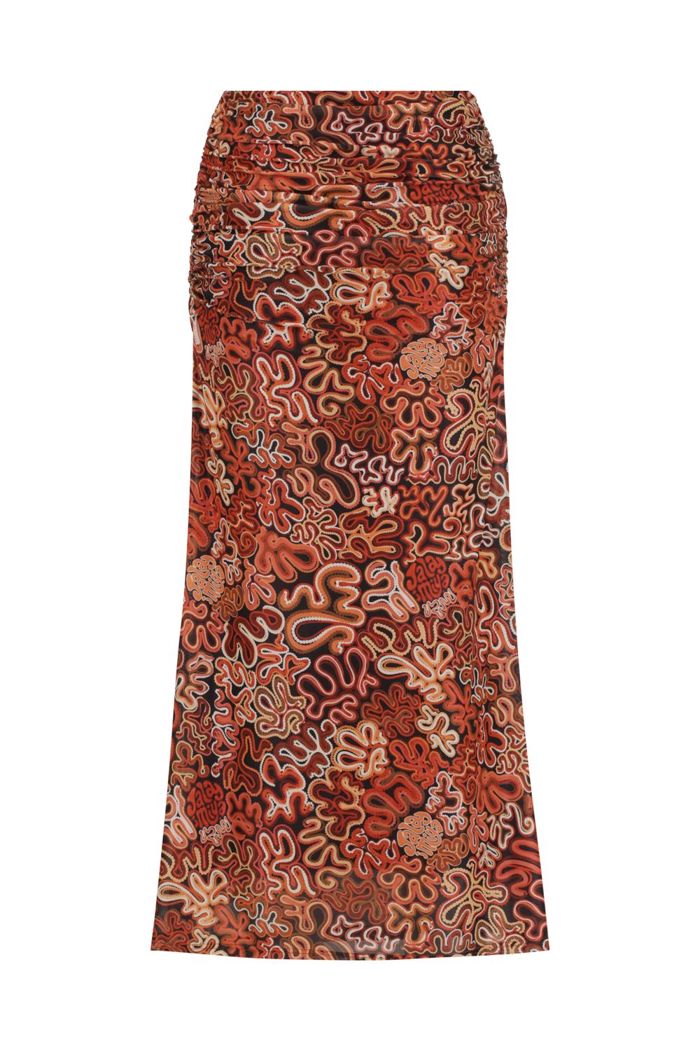 Mirtal Mesh Skirt in the Walmarta print by Jalayimiya