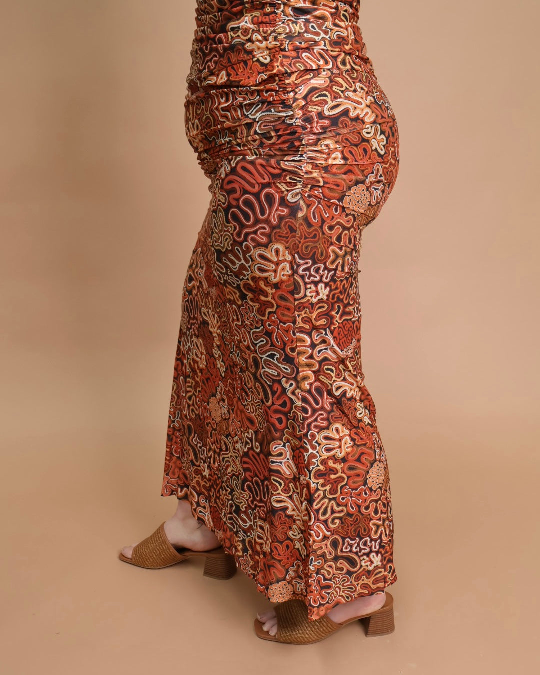 Mirtal Mesh Skirt in the Walmarta print by Jalayimiya