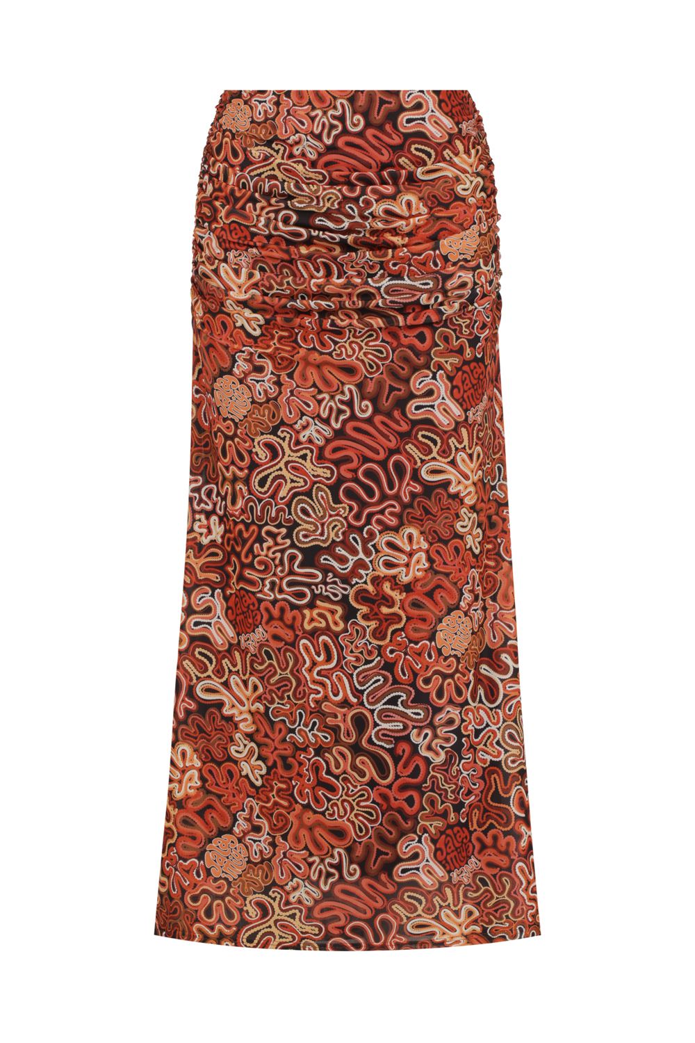 Mirtal Mesh Skirt in the Walmarta print by Jalayimiya