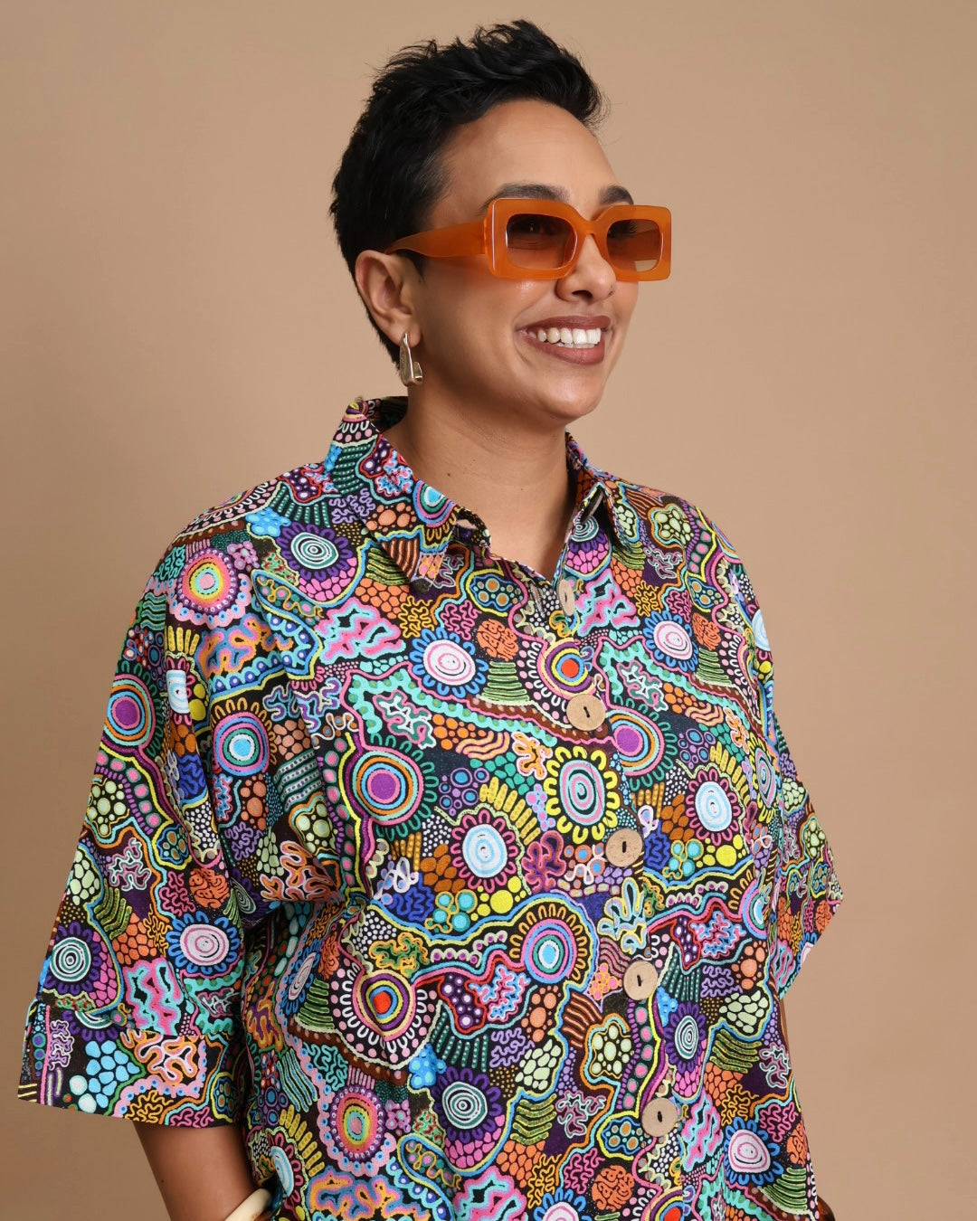 Ngalayimiya Drape Top | Makurra