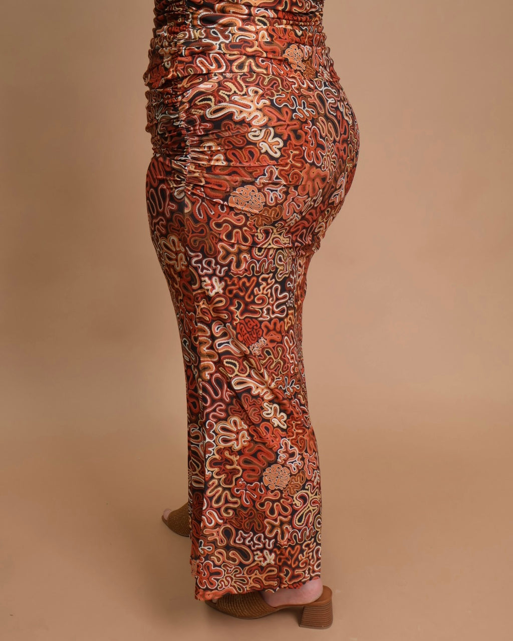 Mirtal Mesh Skirt in the Walmarta print by Jalayimiya