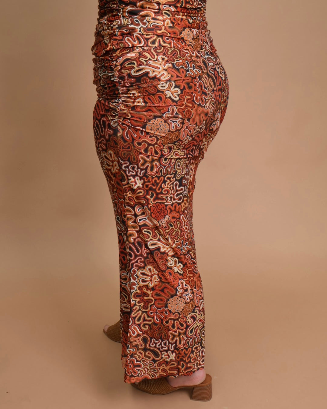 Mirtal Mesh Skirt in the Walmarta print by Jalayimiya