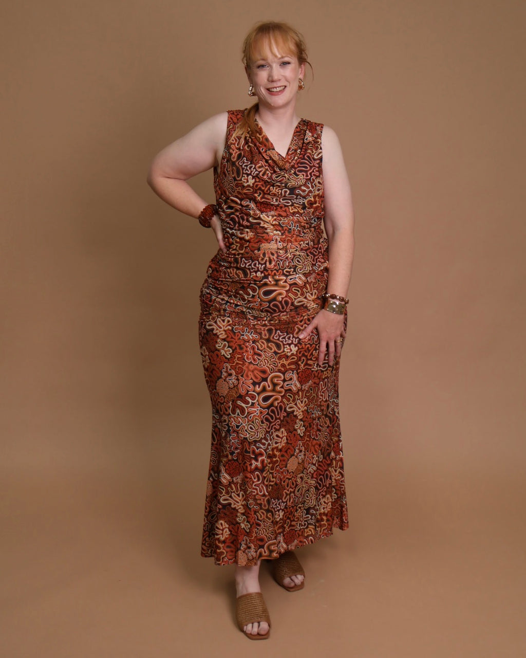 Mirtal Mesh Skirt in the Walmarta print by Jalayimiya