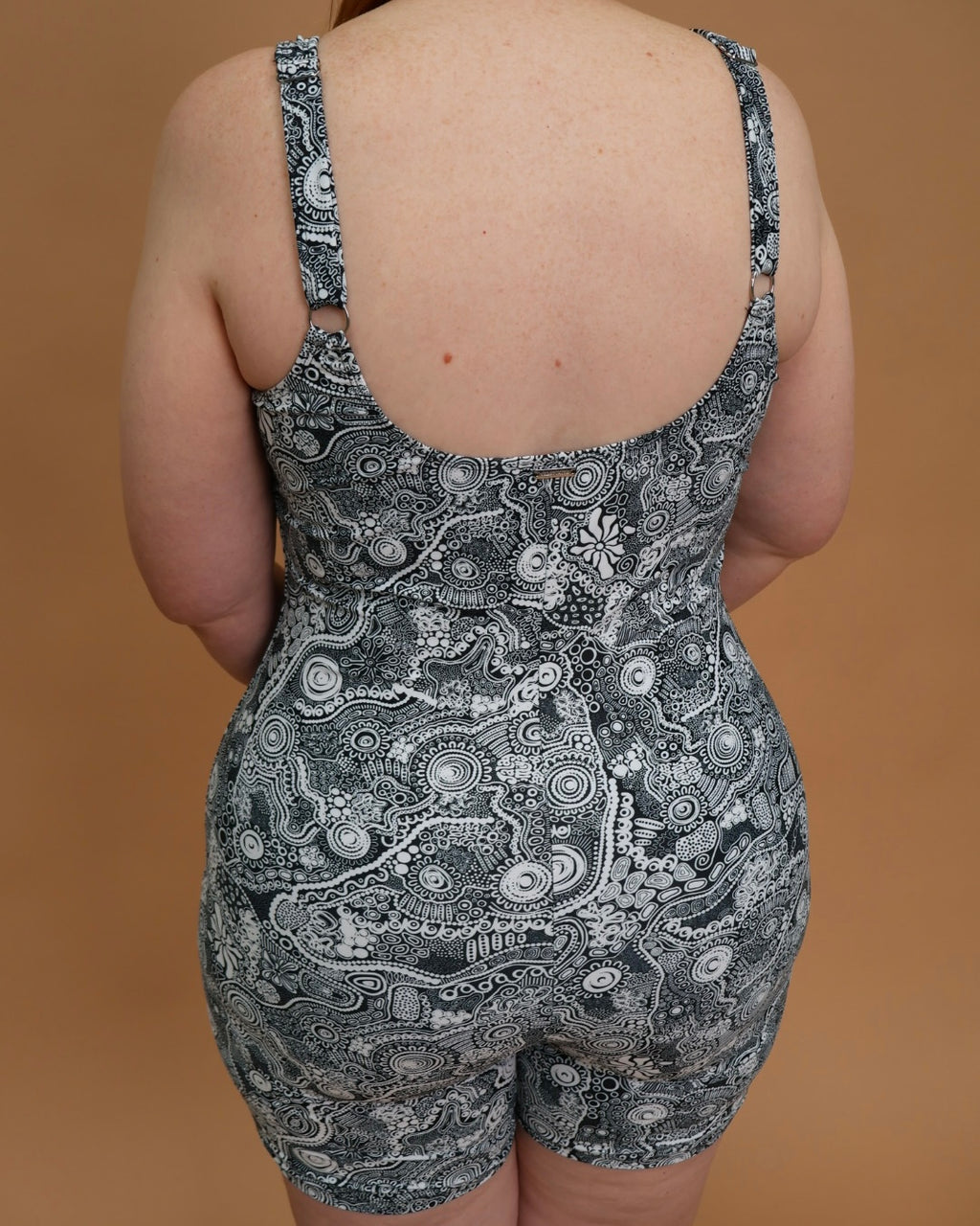 Milindee Body Suit in the Wirl print by Jalayimiya